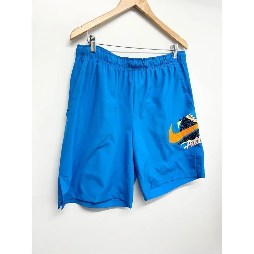 Nike‎ Men’s Graphic Training Shorts Blue Size Large Bermuda